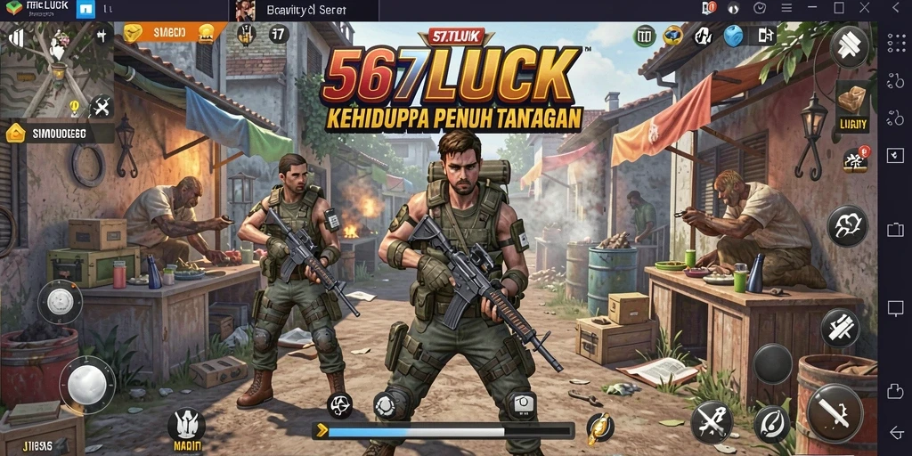 Tampilan gameplay 567LUCK yang menampilkan berbagai aktivitas simulasi.