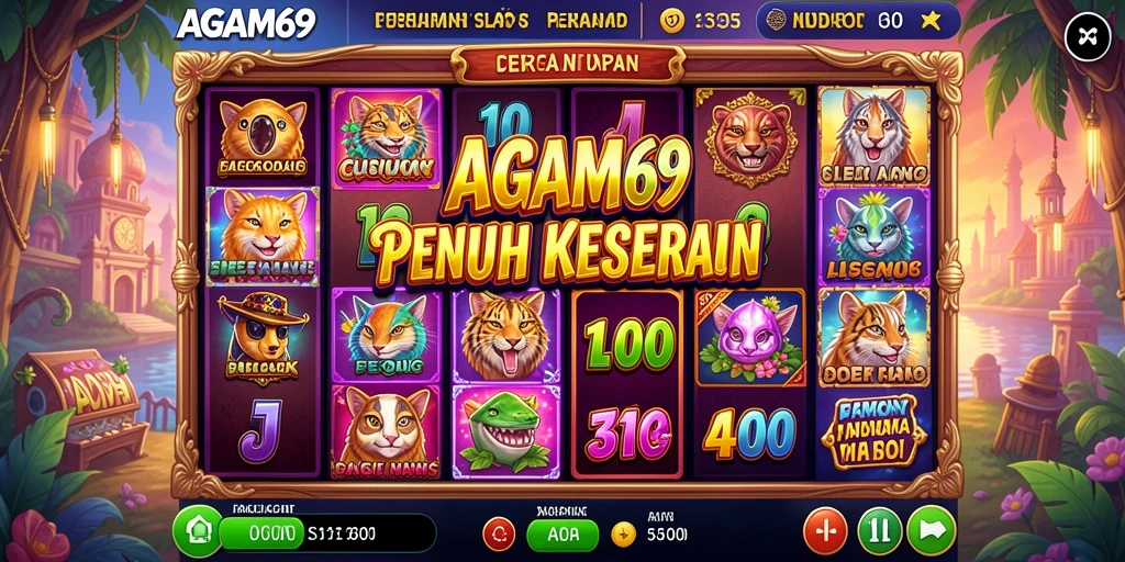 Tampilan gameplay AGAM69 yang menawan dan menghibur.
