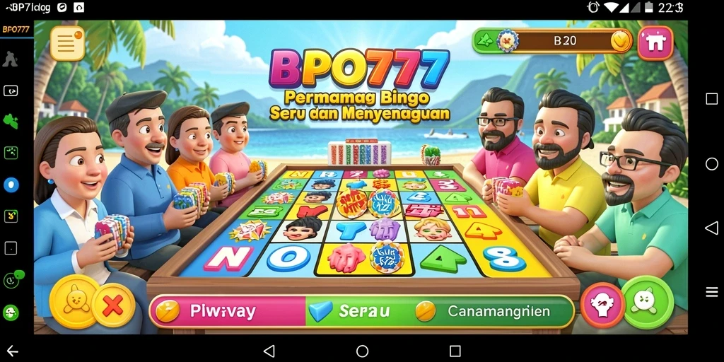 Tampilan gameplay BPO777 yang memukau dalam permainan Bingo.