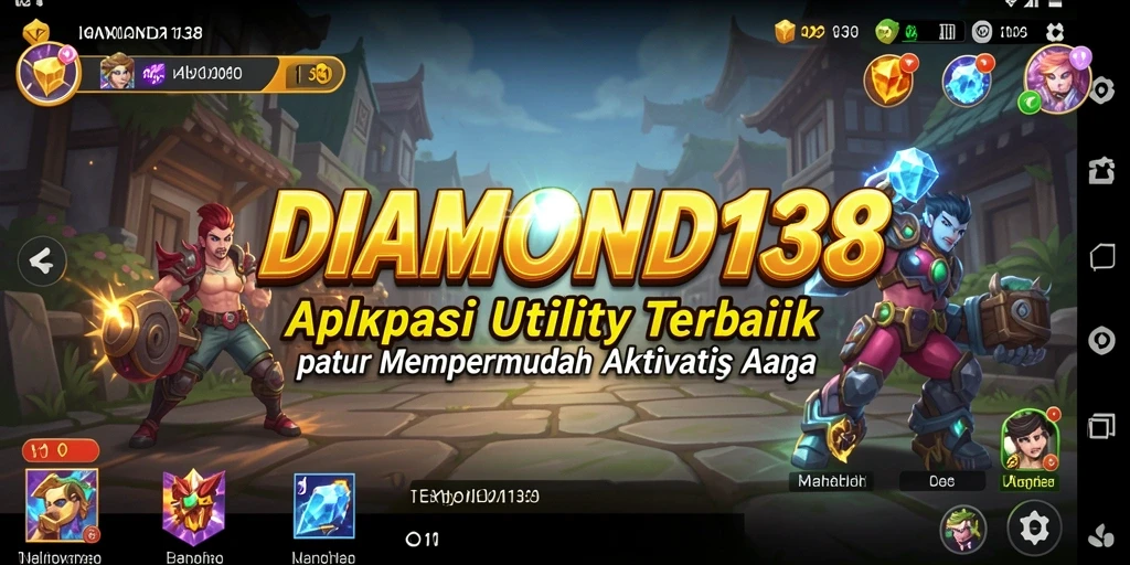 Tampilan utama DIAMOND138 yang menampilkan fitur-fitur Utility.
