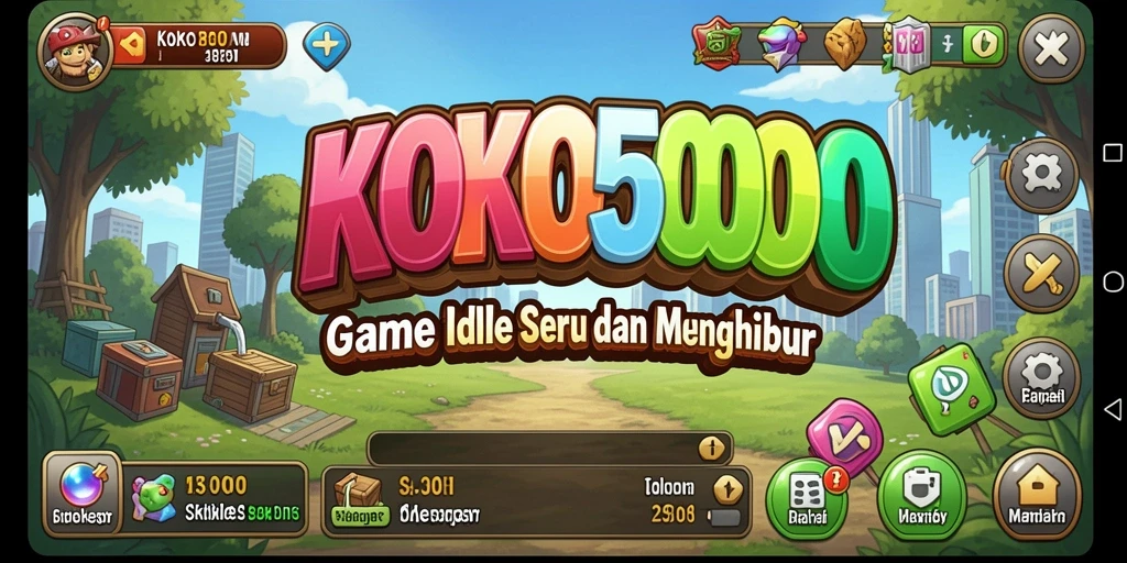 Screenshot KOKO5000 menampilkan gameplay Idle yang seru.