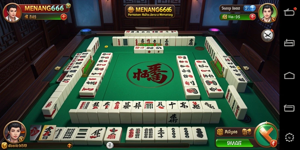 Tampilan gameplay Mahjong yang seru dan menarik di MENANG666.
