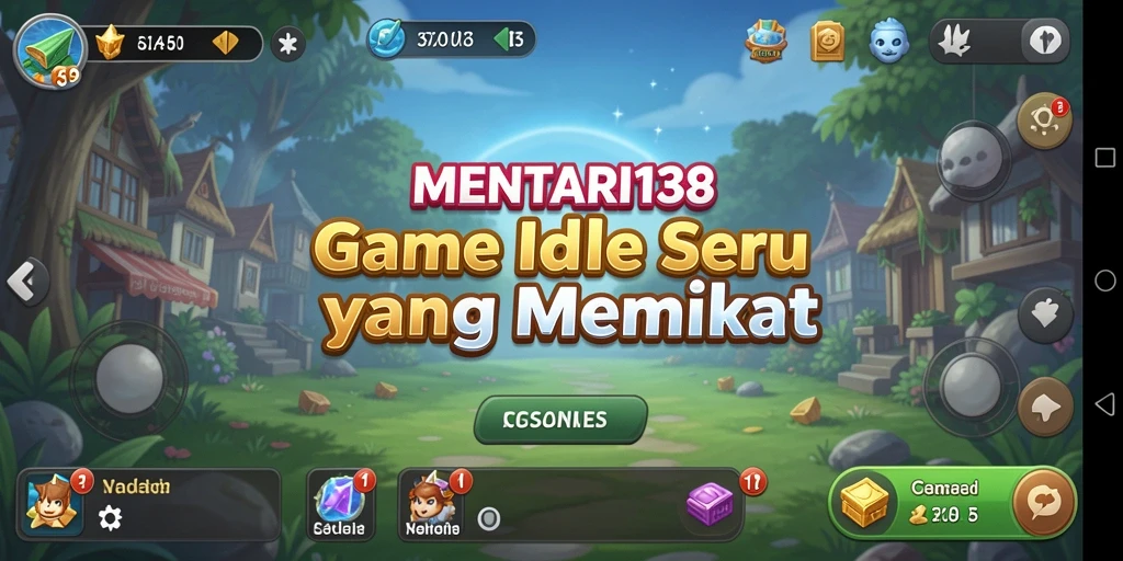 Tampilan gameplay seru MENTARI138 dengan mekanika Idle.