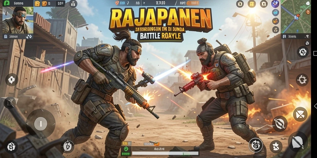 Gameplay seru RAJAPANEN dalam pertarungan Battle Royale.
