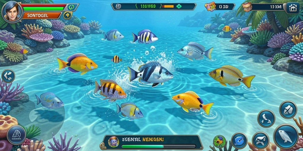 Gameplay seru di SONTOGEL dengan berbagai jenis ikan dan senjata.