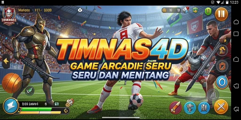 Screenshot gameplay TIMNAS4D menampilkan aksi seru di dunia Arcade.